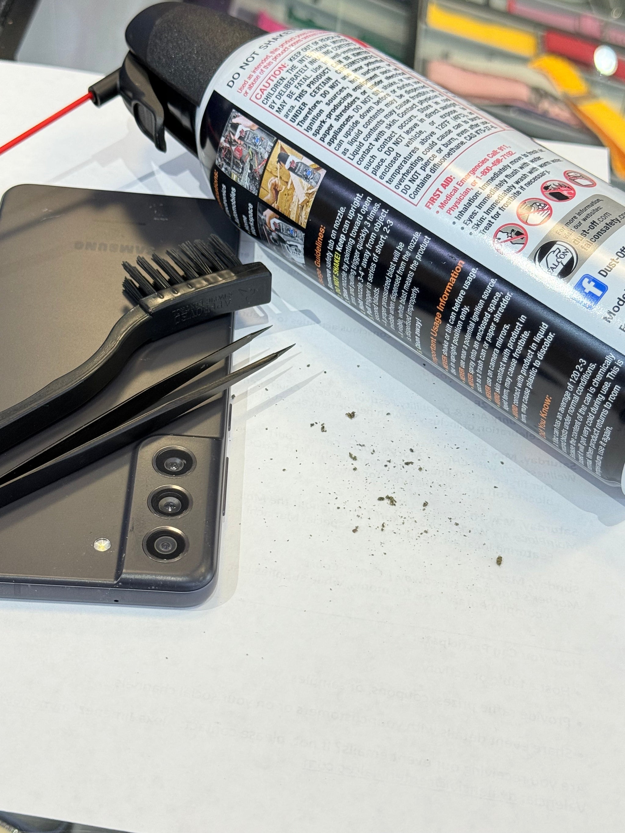 Charging port cleaning 