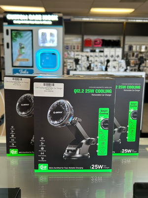 25W Cooling Retractable Car Charger (EK6013)