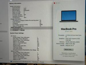 Macbook Pro 15 2019 16GB 512GB Pre-owned