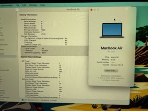 MacBook Air 13" M1 8GB 256GB Pre-owned