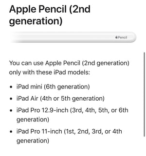 Apple Pencil 2nd Gen Pre-owned
