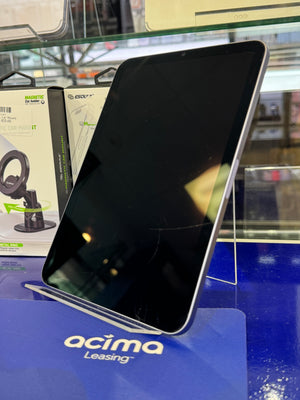 Tablet on a stand with a blurred background 
