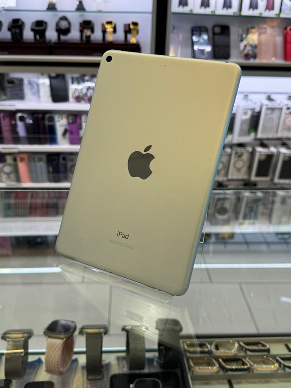 iPad on display in a store with Apple products around