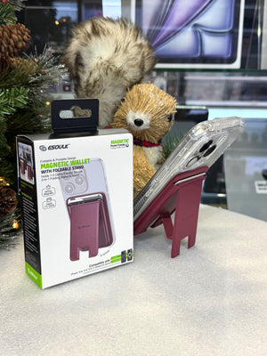 Magnetic Wallet With Foldable Stand