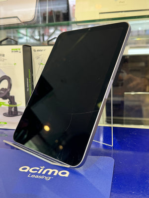 Tablet on a stand with a blurred background