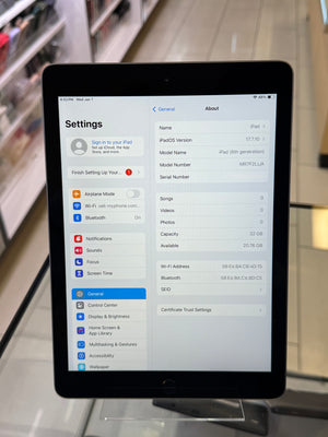 iPad 6th Gen 32gb WiFi Pre-owned