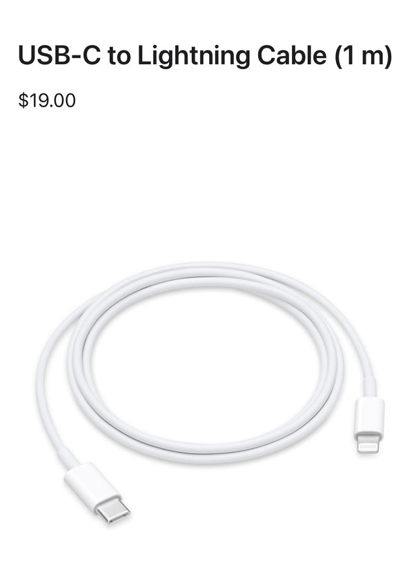 Apple USB-C to Lightning Cable (1m)