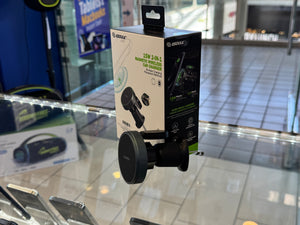 15W 2 in 1 Magnetic Wireless Car Charger (EK-6009BK)