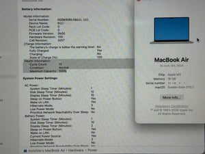 Macbook Air 15 M3 16GB 256GB Pre-owned