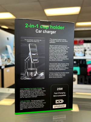 Cup Holder 2-in-1 Car Charger