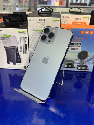 Smartphone on a stand with magnetic phone mount products in the background