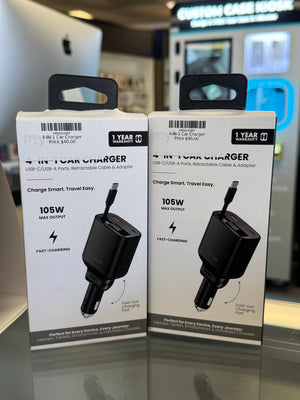 4-IN-1 Car Charger 105W