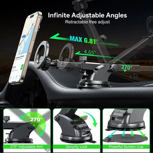 Car Dashboard Telescopic Windshield & Dash Mount