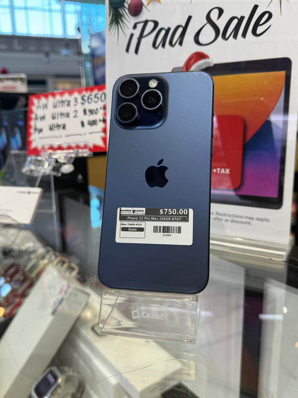 iPhone 15 Pro Max 256GB AT&T Pre-owned