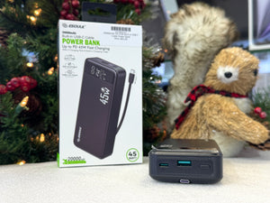 20000mAh PD 45W Built-in USB-C Cable Power Bank