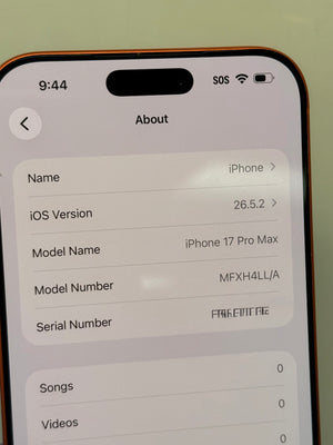 iPhone 17 Pro Max 256GB Unlocked Pre-owned
