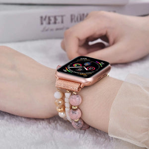 Handmade Beaded Stretchable Band for Apple Watch-Assorted Styles