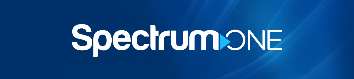 Sprectrun One logo in blue background