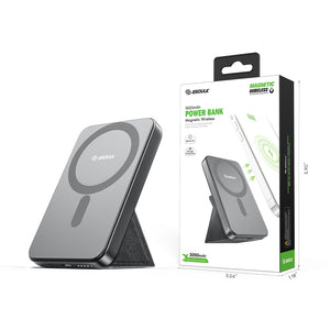 Esoulk 5000mAh Foldable Stand Magnetic Portable Wireless Charger BK